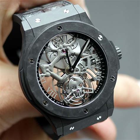 hublot titanium skeleton|Hublot tourbillon 45mm.